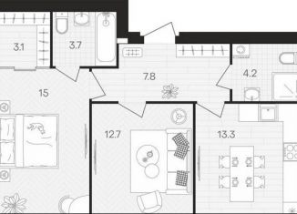 Продажа 2-комнатной квартиры, 59.8 м2, Пензенская область, площадь Ленина