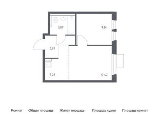 Продается однокомнатная квартира, 34.7 м2, Московская область