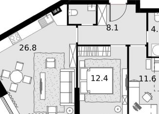 Продажа двухкомнатной квартиры, 65.3 м2, Москва, Отрадная улица, 4А, район Отрадное