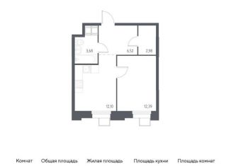 Продается 1-ком. квартира, 37.7 м2, поселение Мосрентген, многофункциональный комплекс Тропарево Парк, к2.3