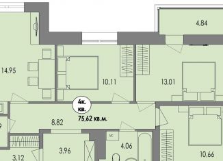 Продается 4-комнатная квартира, 77.1 м2, Петрозаводск, район Древлянка