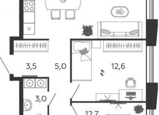 Продам 2-ком. квартиру, 64 м2, Москва, ЮАО, 2-я очередь, к2