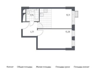 Продам 1-ком. квартиру, 38.8 м2, Красногорск, жилой комплекс Спутник, к14