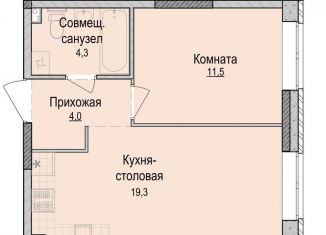 1-ком. квартира на продажу, 39.1 м2, Ижевск, Устиновский район
