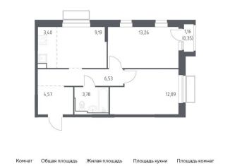 Продажа 2-комнатной квартиры, 54 м2, Московская область