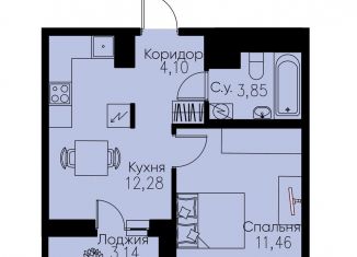 Продам однокомнатную квартиру, 33.3 м2, Кудрово, проспект Строителей, 1к2
