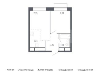 Продам 1-комнатную квартиру, 37.1 м2, Балашиха, жилой квартал Новоград Павлино, к6