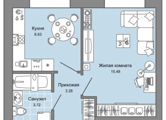 Продается 1-комнатная квартира, 31 м2, Ульяновск, проспект Авиастроителей, 26