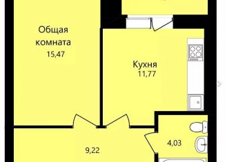 Продаю 1-комнатную квартиру, 42.4 м2, Мордовия, улица Филатова, 11