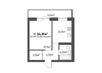 Продается 1-комнатная квартира, 34.4 м2, Волгоград