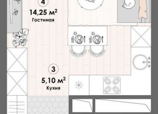 Квартира на продажу студия, 28.5 м2, Московская область, Надсоновский тупик, 4А