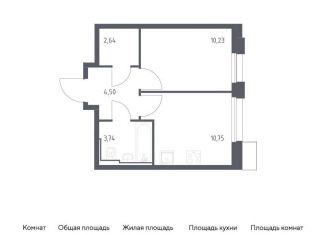 Продам однокомнатную квартиру, 37.1 м2, Москва, жилой комплекс Квартал Герцена, к2, метро Зябликово