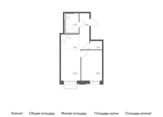 Продается 1-комнатная квартира, 45.6 м2, Москва, ЮАО, жилой комплекс Квартал Герцена, к2