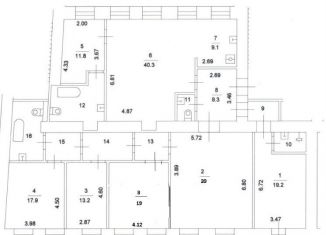 Продажа многокомнатной квартиры, 221.8 м2, Москва, улица Остоженка, 7с1, район Хамовники