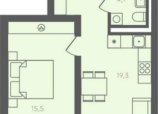 Продажа 1-комнатной квартиры, 48.7 м2, Екатеринбург, Чкаловский район