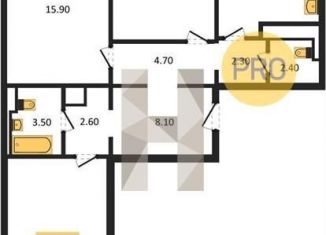 Продам 3-комнатную квартиру, 89.4 м2, Воронежская область, улица Загоровского, 13к2