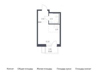 Квартира на продажу студия, 23 м2, посёлок Жилино-1, жилой комплекс Егорово Парк, к3.2, ЖК Егорово Парк