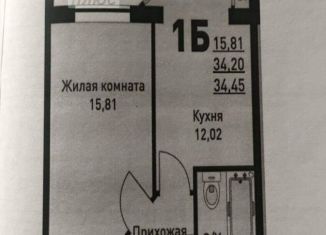 Однокомнатная квартира на продажу, 35 м2, село Небуг, улица Газовиков, 3А/3