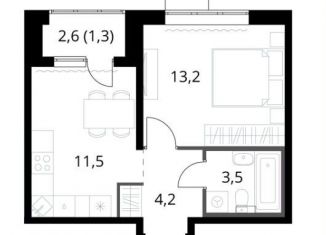 Продается 1-ком. квартира, 33.7 м2, поселение Московский, Саларьевская улица, 10к1, ЖК Саларьево Парк