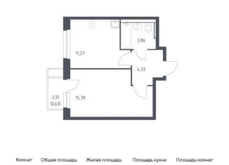 Продам 1-ком. квартиру, 35.5 м2, Московская область, жилой комплекс Квартал Ивакино, к2