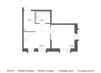 Продается однокомнатная квартира, 34.1 м2, Владивосток