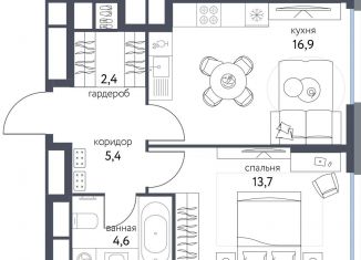 Продажа однокомнатной квартиры, 43 м2, Москва, ВАО, Тагильская улица, 4В