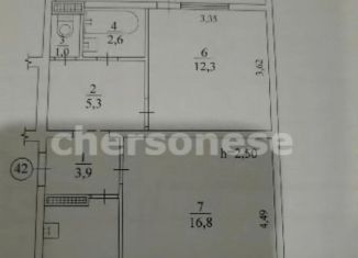 Продаю 2-ком. квартиру, 57 м2, Севастополь, улица Косарева, 27