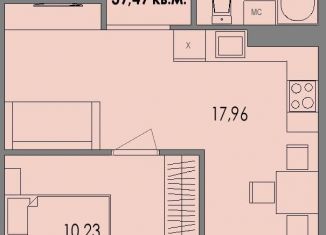Двухкомнатная квартира на продажу, 39.5 м2, Карелия