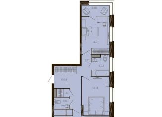 Продажа 2-комнатной квартиры, 73.5 м2, Рязанская область