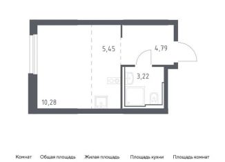 Однокомнатная квартира на продажу, 23.7 м2, Москва, метро Зябликово, жилой комплекс Квартал Герцена, к2