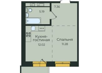 Продается квартира свободная планировка, 39.7 м2, Иркутск, улица Пискунова, 132