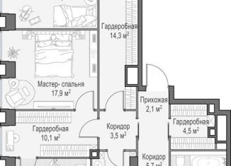 Продам четырехкомнатную квартиру, 165.2 м2, Москва, Пресненский район