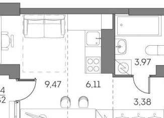 Продается квартира студия, 22.9 м2, Москва, Рязанский проспект, 2с27, метро Стахановская