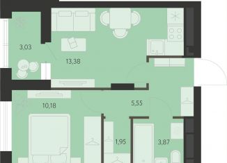 Продажа однокомнатной квартиры, 36.5 м2, Екатеринбург, метро Чкаловская