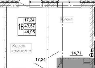 Продается 1-комнатная квартира, 45 м2, Воронежская область