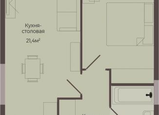 1-ком. квартира на продажу, 46.5 м2, Нижегородская область