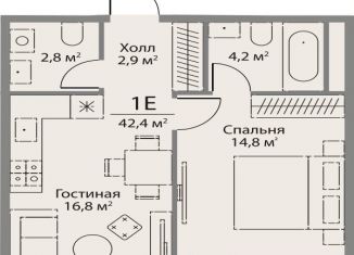 Продажа 1-ком. квартиры, 42.4 м2, Москва, ЗАО, улица Лобачевского, 124к3А