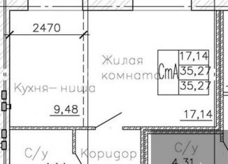 Продаю квартиру студию, 35.3 м2, Воронежская область, Кленовая улица, 4