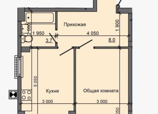 Продажа 1-комнатной квартиры, 43 м2, село Мирное, Щедрая улица, 2