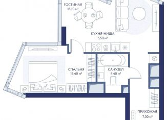 Продается однокомнатная квартира, 46.4 м2, Москва, 1-й Сетуньский проезд, вл8, метро Студенческая