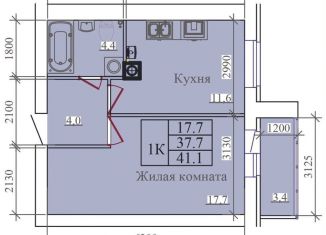 Продается 1-комнатная квартира, 41.1 м2, Ивановская область, улица Павла Большевикова, 50