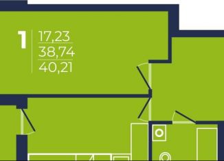 Продается двухкомнатная квартира, 40.2 м2, Уфа, проспект Дружбы Народов, 49