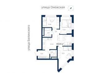 Продаю 3-ком. квартиру, 69 м2, Екатеринбург, Шатурская улица