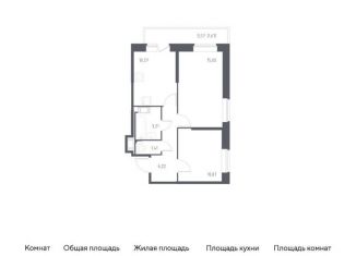 Продаю 2-комнатную квартиру, 47.6 м2, Санкт-Петербург, жилой комплекс Живи в Рыбацком, к76.1