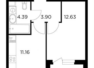 Продается 1-комнатная квартира, 33.8 м2, Пушкино, жилой комплекс Новое Пушкино, к23