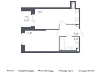 Продаю однокомнатную квартиру, 35.9 м2, Санкт-Петербург, Дворцовая площадь, муниципальный округ Дворцовый