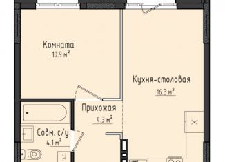 Продается однокомнатная квартира, 35.6 м2, Ижевск, Центральная площадь