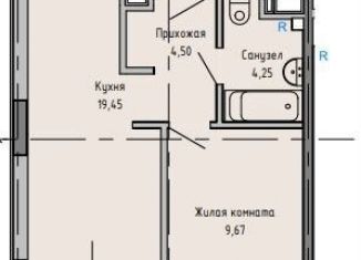 Продается 1-комнатная квартира, 39.1 м2, Евпатория, улица 9 Мая, 39