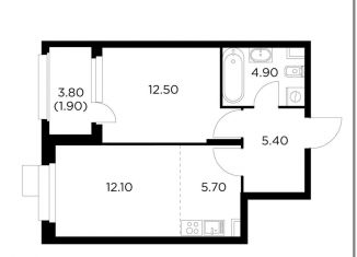 Продам 2-комнатную квартиру, 42.5 м2, Мытищи