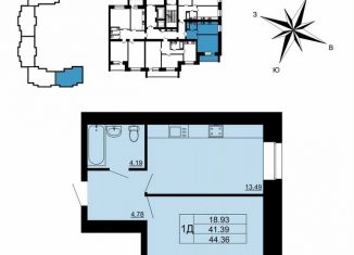 Продается 1-ком. квартира, 44.4 м2, Владимир, улица Родионовка, 6